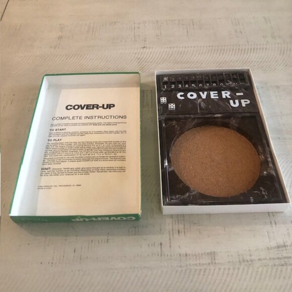 Vintage 1980 Cover-Up Challenging Mathematical Game For all Ages by Crisloid Inc - Picture 2 of 9